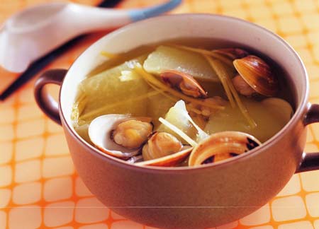 丰满胸部圣品:青木瓜蛤蜊汤(图)